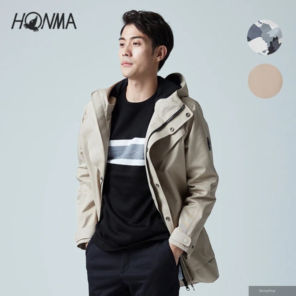男款防水風衣外套(S~XXL 駝色 黑迷彩 任選HMFD302W522)