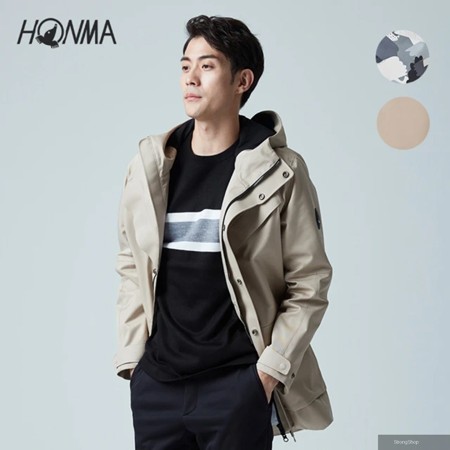 男款防水風衣外套(S~XXL 駝色 黑迷彩 任選HMFD302W522)