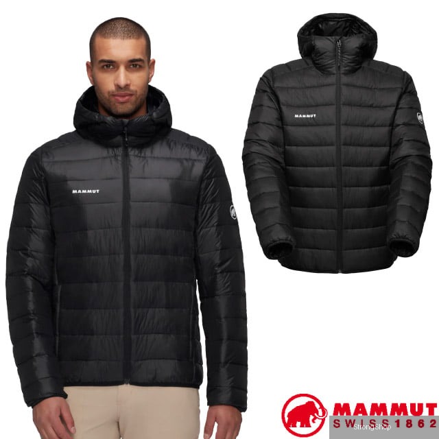 男 Crag IN Hooded 保暖化纖填充連帽外套.夾克.大衣.雪衣/輕量.蓄熱.環保材質/1013-03410-0001 黑