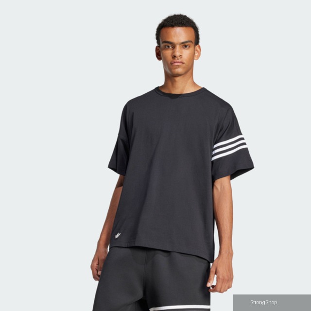 Adidas Neu C Tee JC9935 男 T恤 運動上衣 休閒短袖 黑 白 亞版