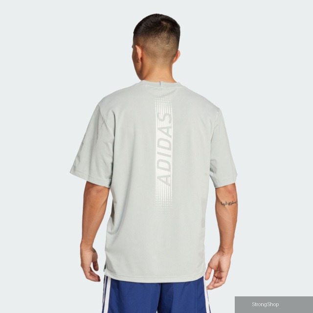 Adidas Gym+ Sea Tee JC5259 男 T恤 運動上衣 休閒短袖 灰綠 亞版