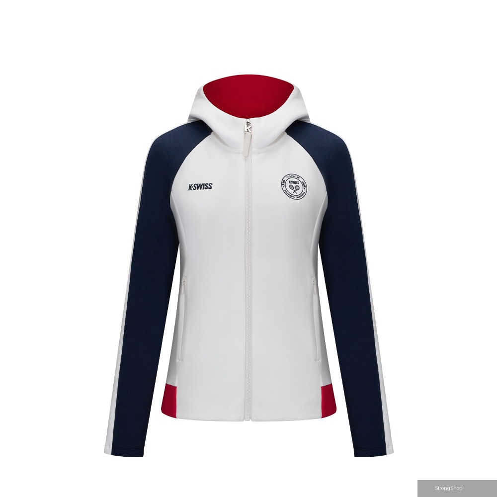 連帽針織外套 Knit Hoodie Jacket 休閒 女外套 白色 1913275-115