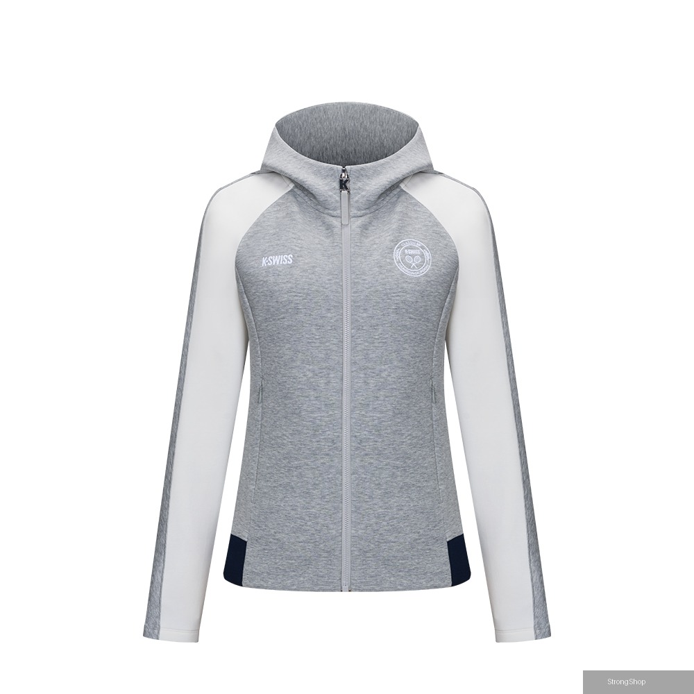 連帽針織外套 Knit Hoodie Jacket 休閒 女外套 灰色 1913275-963
