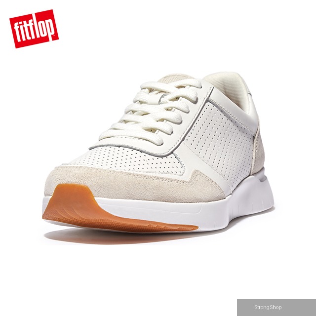 ANATOMIFLEX MENS LEATHER-MIX SNEAKERS 運動風繫帶休閒鞋-男(都會白)