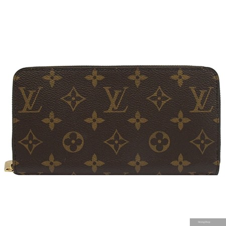 Louis Vuitton LV M41896 ZIPPY 新版經典花紋拉鍊長夾.紅