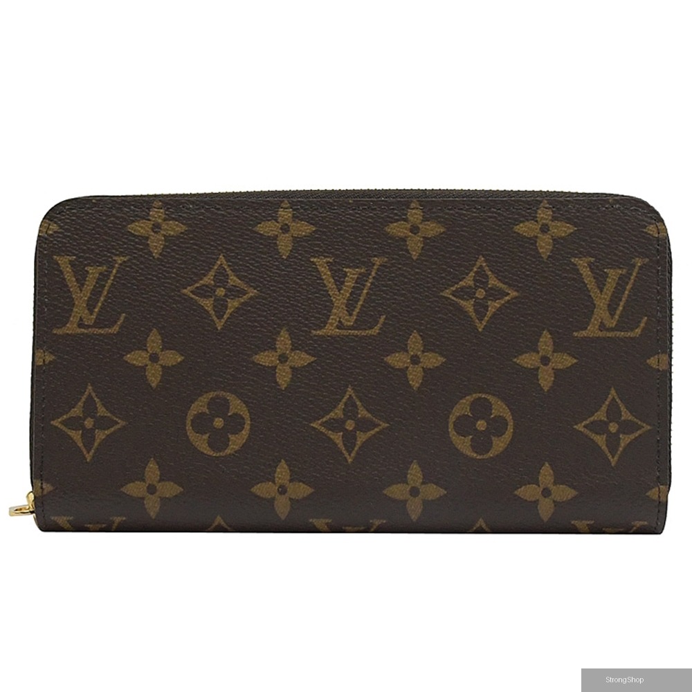 Louis Vuitton LV M42616 M60017 ZIPPY 新版經典花紋拉鍊長夾