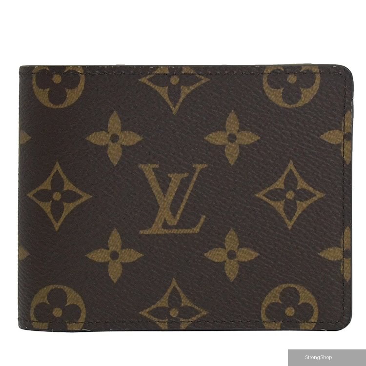 Louis Vuitton LV Monagram經典花紋折疊短夾 現貨