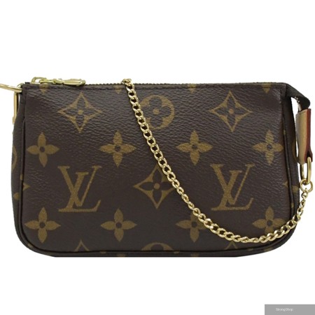 ouis Vuitton LV Monagram 經典花紋迷你手提鍊包/萬用收納包 現貨