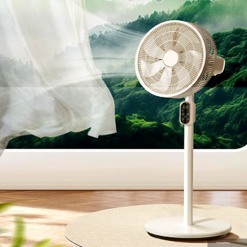 智能語音落地扇 美規 110V 出口小家電 家用靜音大風力遙控定時電風扇