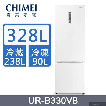 328公升變頻雙門下冷凍冰箱UR-B330VB 魔術變溫空間 窄機身