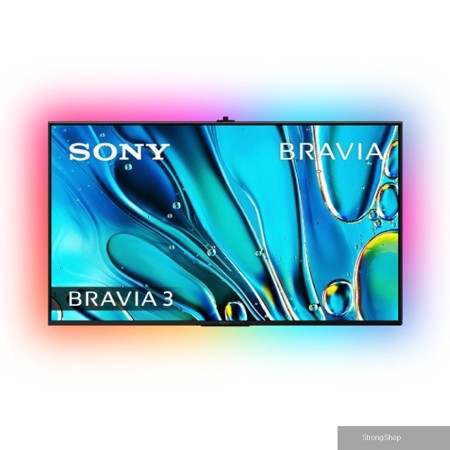 BRAVIA 3 55型 X1 4K HDR Google TV顯示器 含超薄壁掛架+電視情境燈 (Y-55S30)