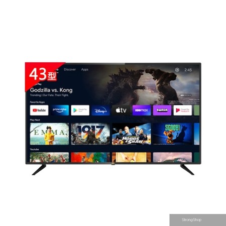 43吋 Google認證4K HDR連網液晶螢幕顯示器 43M4K