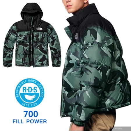 男 700FPl 超輕保暖鵝絨羽絨外套.防潑水防風夾克.雪衣/適登山健行旅遊賞雪/5IX4-36D 綠迷彩/黑 N