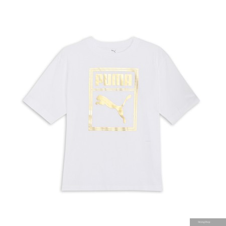 【PUMA官方旗艦店】 基本系列ESS Metallic圖樣短袖T恤 男性 68927102