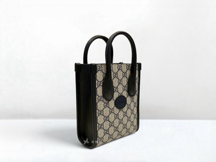 遠麗精品 132 S5489 GUCCI包包 深藍牛皮老花琴譜包671623 (板橋府中店)