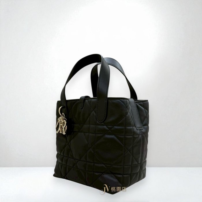 喬萱名品 12 JA2260 DIOR包包 黑色牛皮Toujours小號直式手提側背包M2835OSNW (桃園店)