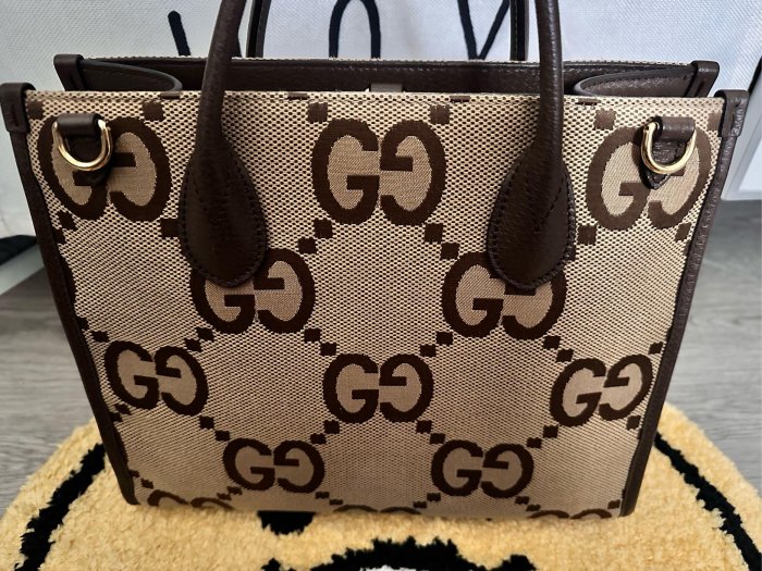 Y1419534618 905 Gucci 703974 UKMDC 2570 飾超雙G圖案托特包