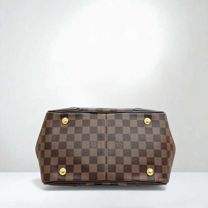 喬萱名品 12 JA1118 LV包包 咖啡棋盤格Tivoli手提元寶包/N41117 (桃園店)