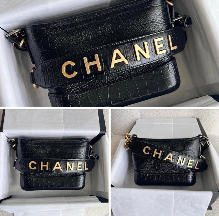 J&S 精品小舖 1210 Chanel AS0865 香奈兒包 鱷魚紋提把流浪包 黑 天菜ㄧ枚💖💕現貨