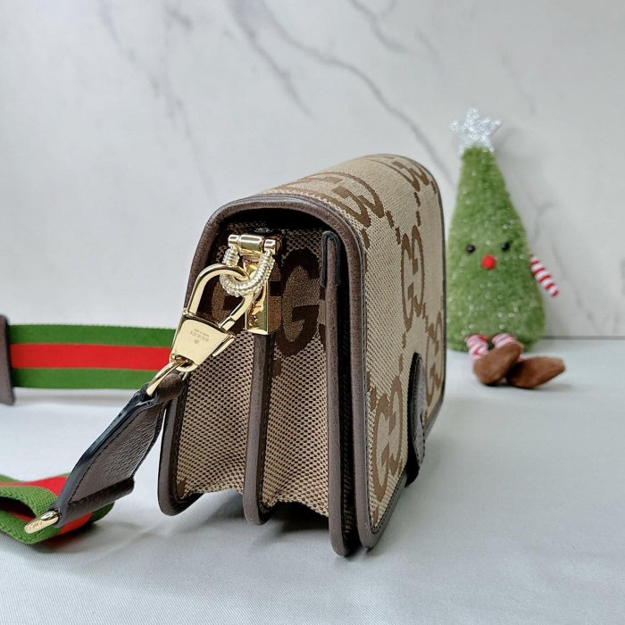 緻美全新二手精品 GUCCI Jumbo GG老花風琴包