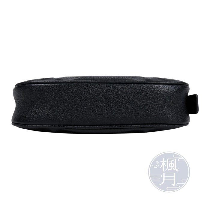 注目 超人氣賣家 BRAND楓月 11282 LOUIS VUITTON LV M82391 黑原花壓紋肩背包 晶片款